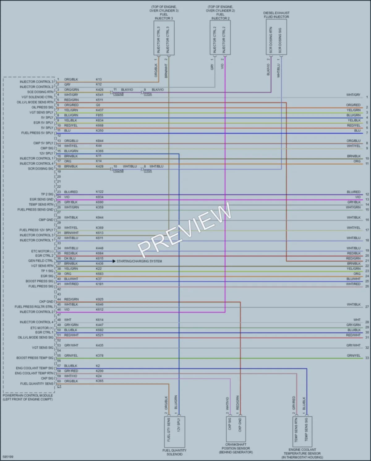 2018 Ram 1500ProMaster Engine Performance wiring diagram preview