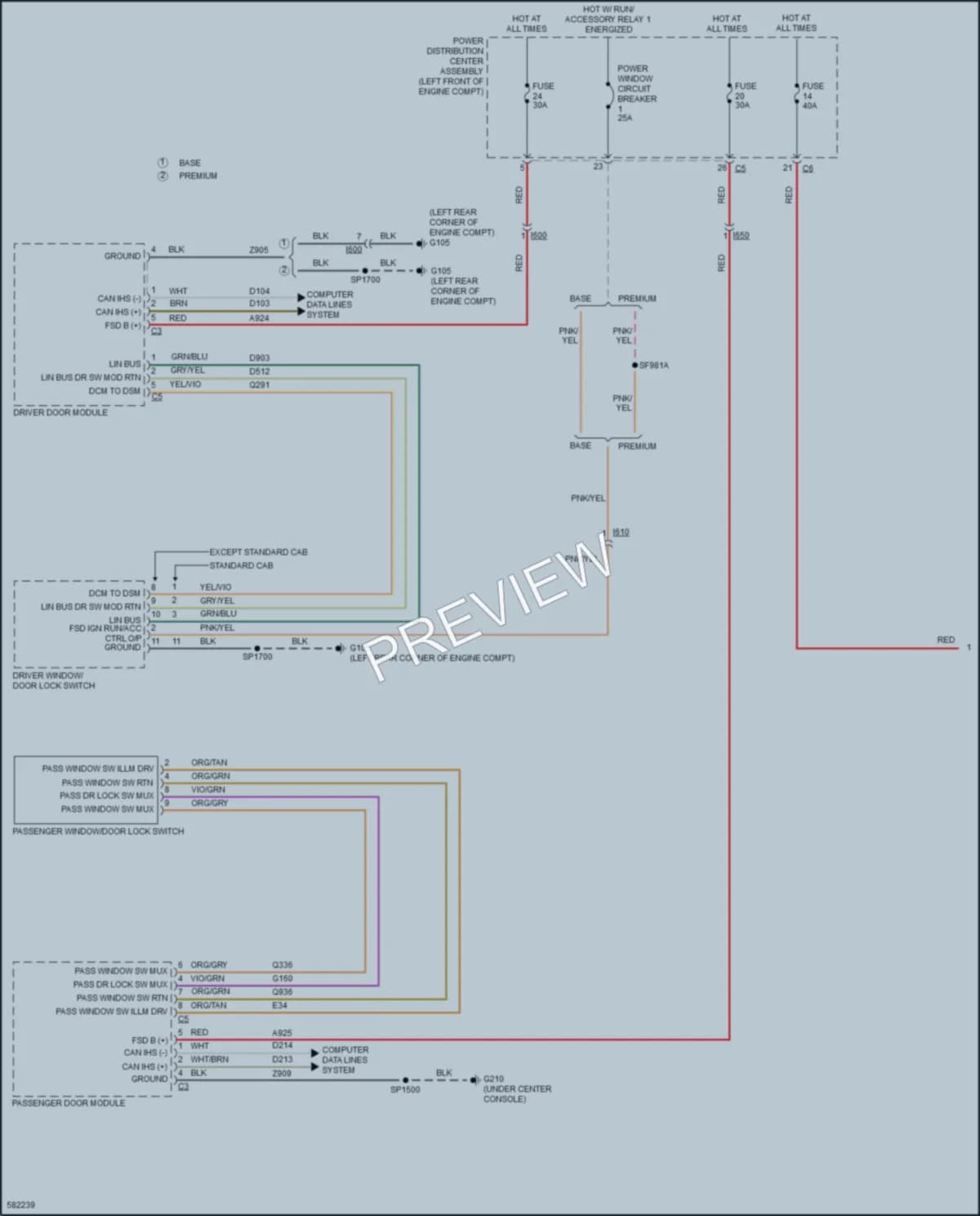 2018 Ram 2500Pickup Power Door Locks wiring diagram preview