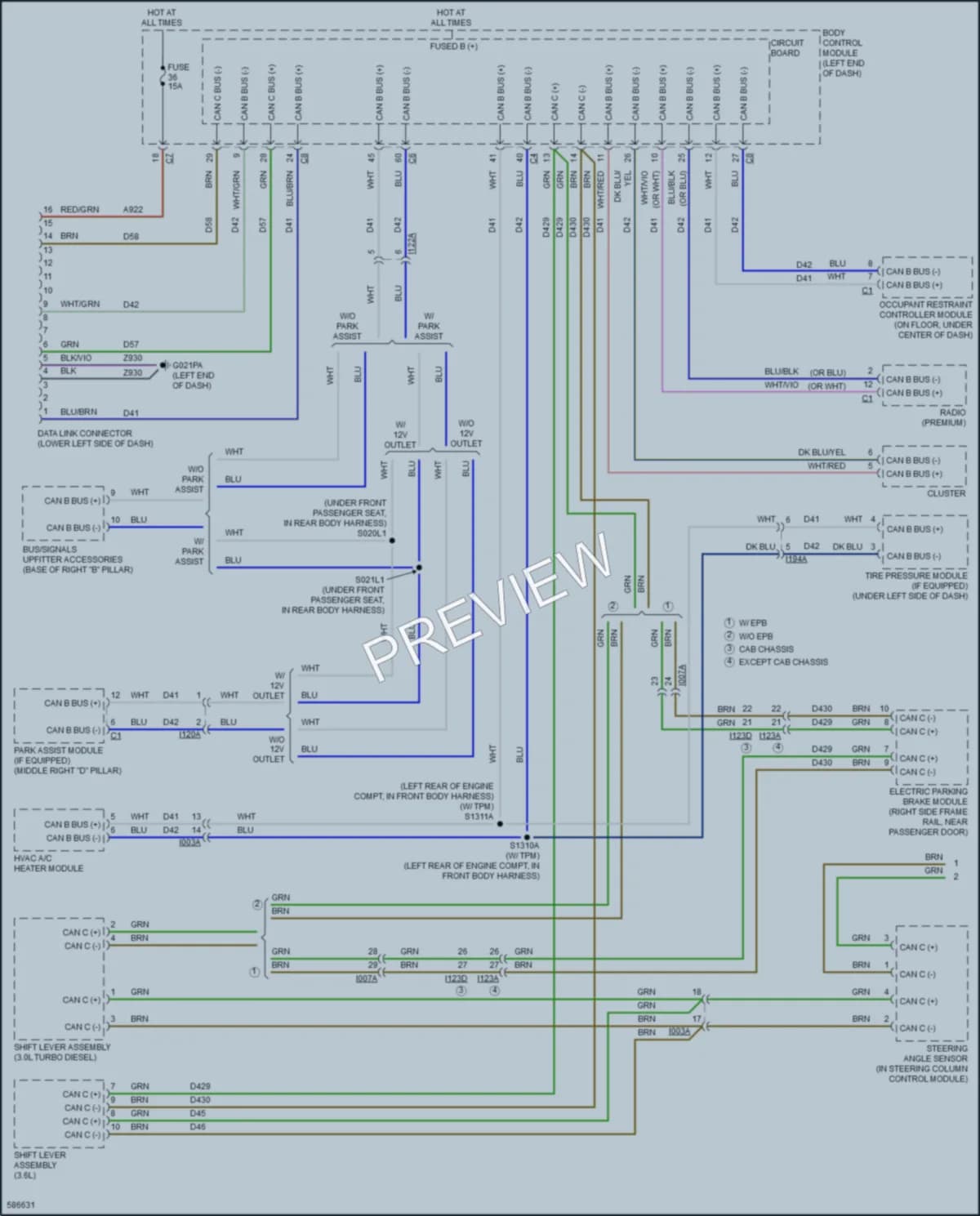 2018 Ram 3500ProMaster Computer Data Lines wiring diagram preview