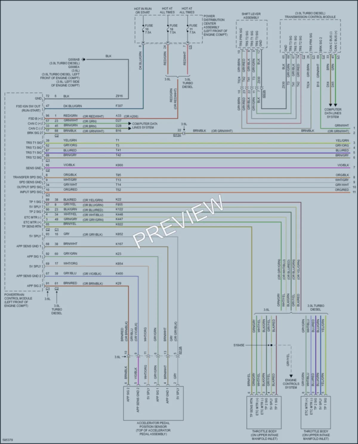 2018 Ram 3500ProMaster Cruise Control wiring diagram preview