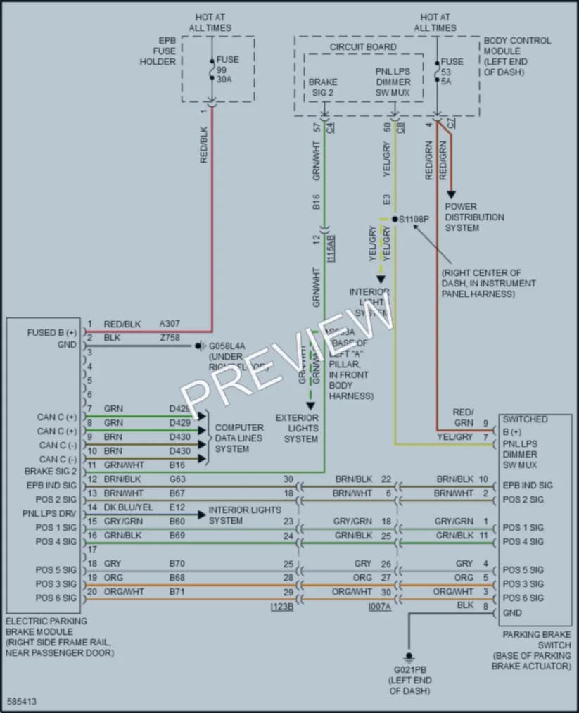 2018 Ram 3500ProMaster Shift Interlock wiring diagram preview