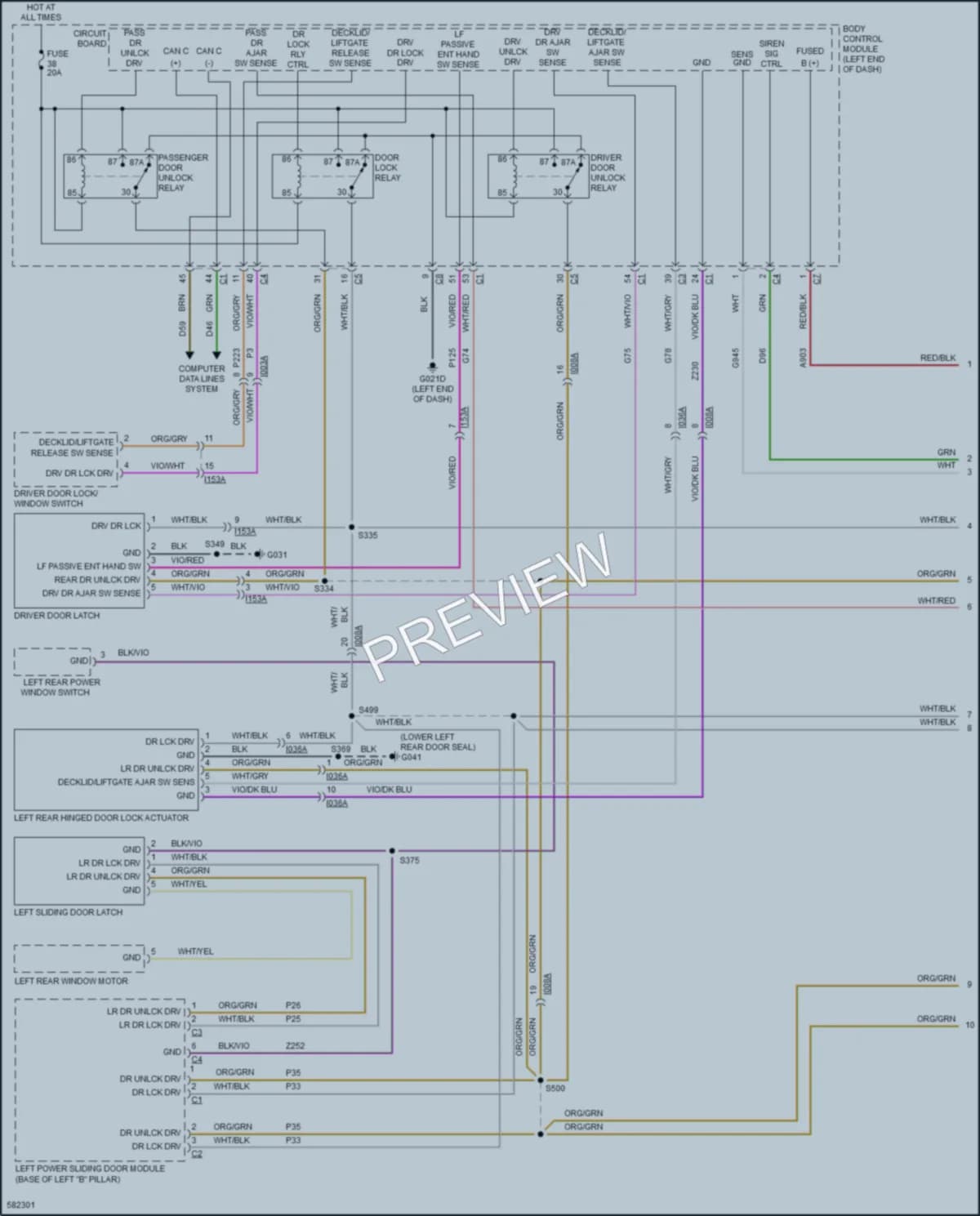 2018 Ram ProMasterCity Anti Theft wiring diagram preview
