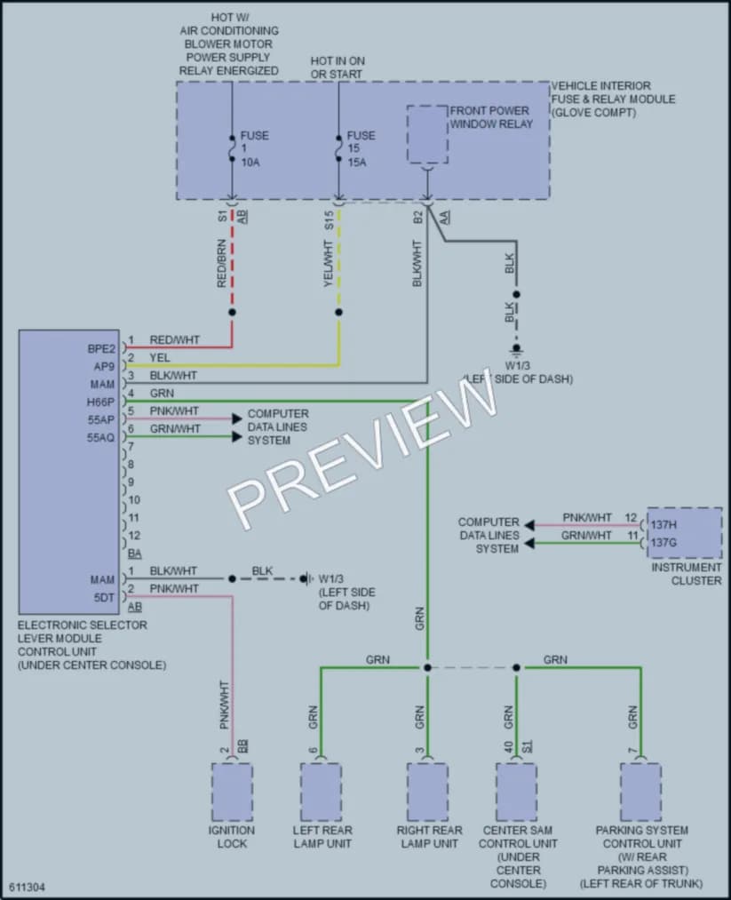 2018 Smart fortwoelectric Transmission wiring diagram preview