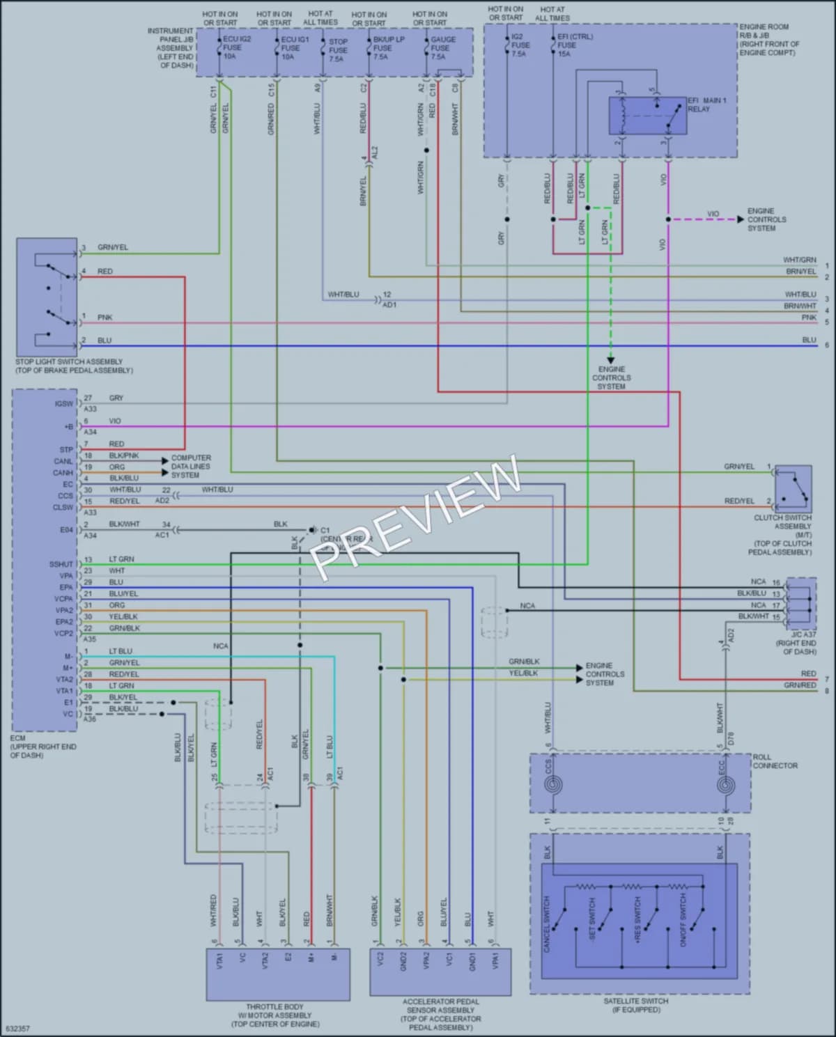 2018 Subaru BRZ Cruise Control wiring diagram preview