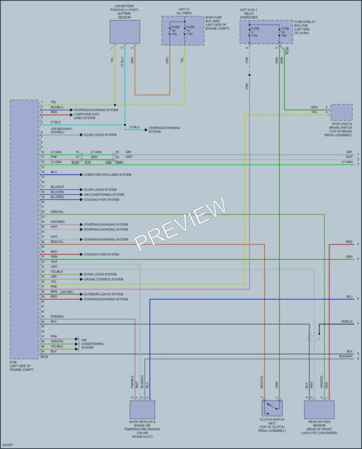 2018 Subaru Crosstrek Engine Performance wiring diagram preview