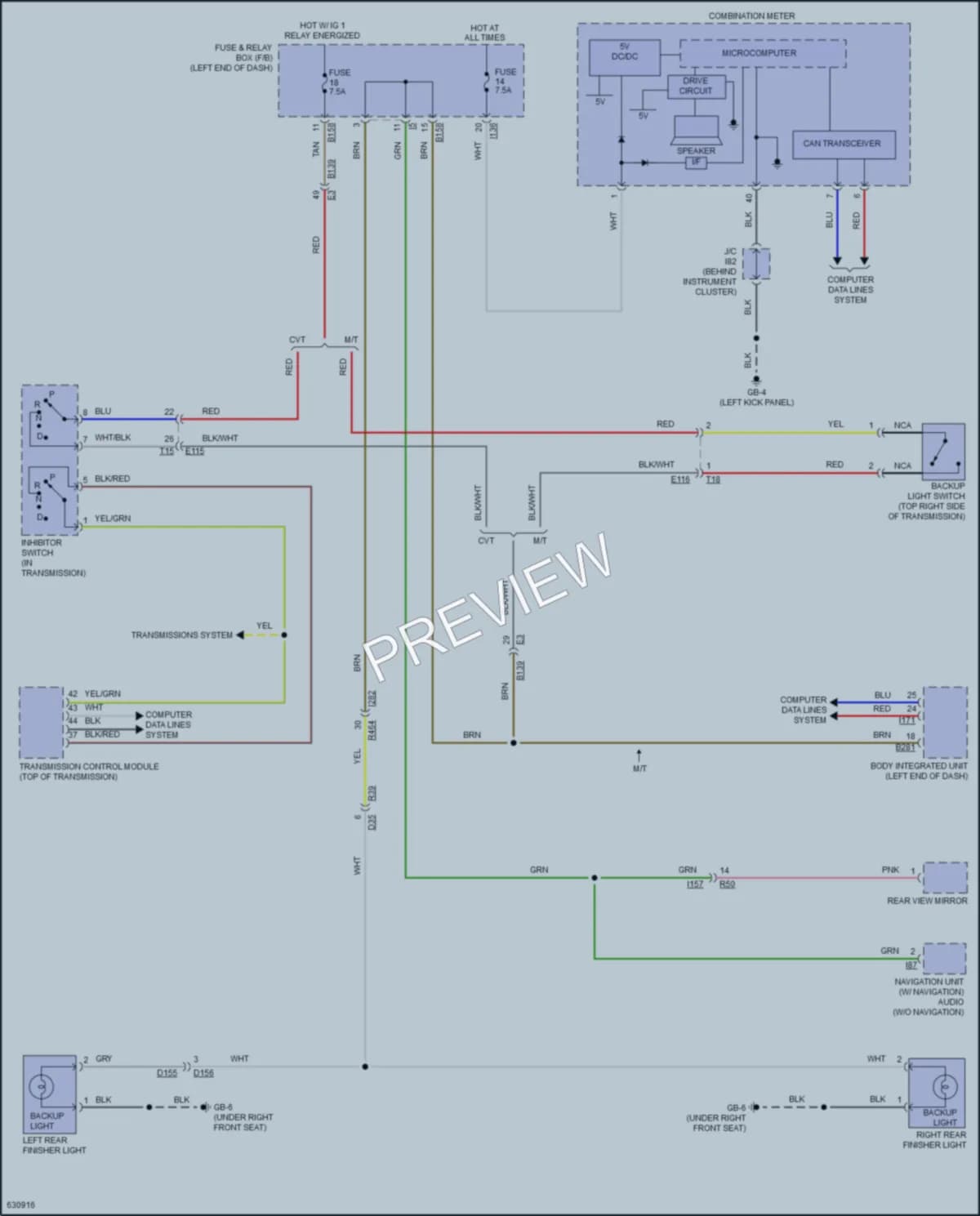 2018 Subaru Crosstrek Exterior Lights wiring diagram preview