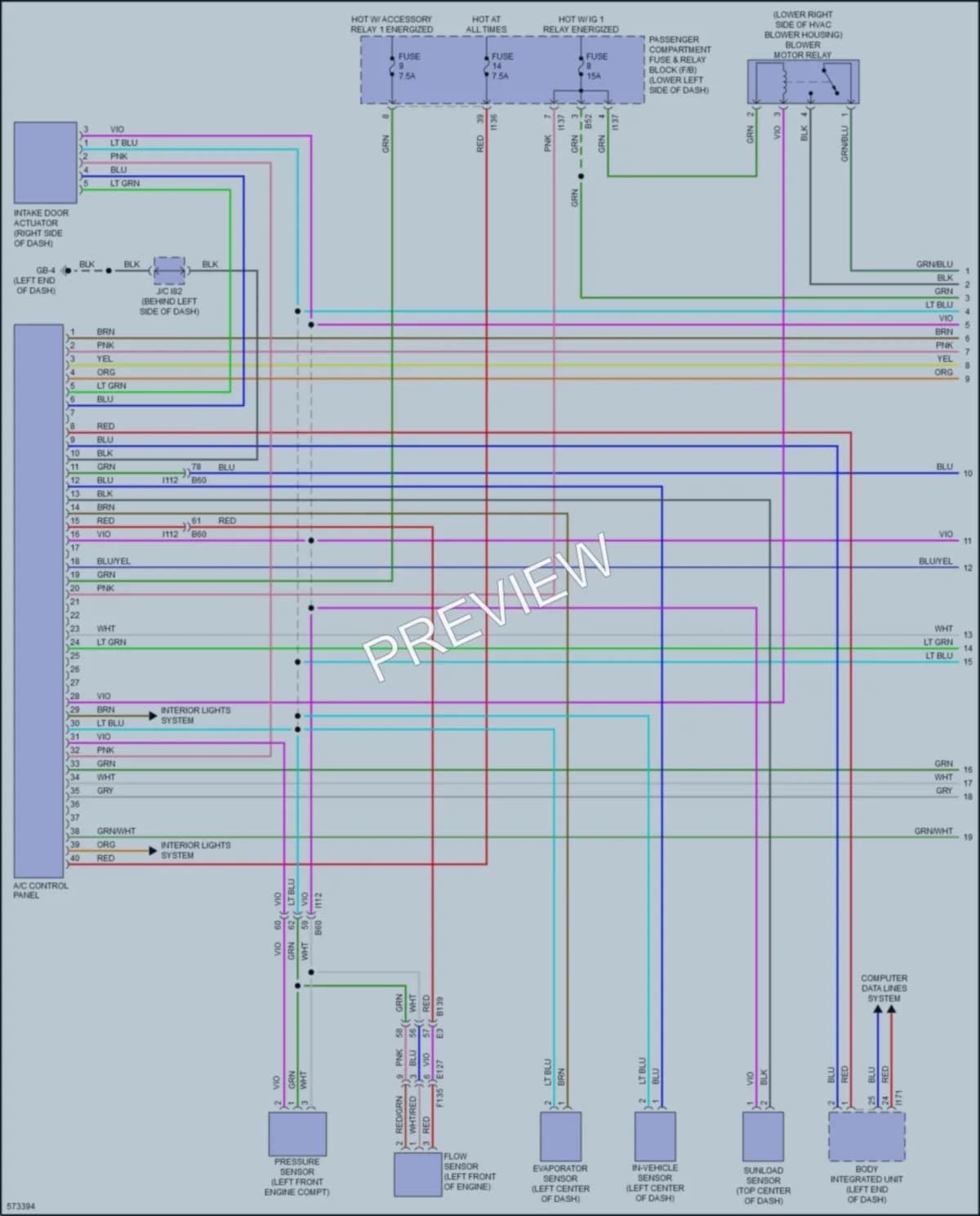 2018 Subaru Impreza Air Conditioning wiring diagram preview