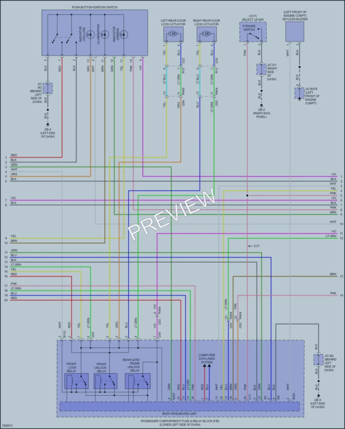 2018 Subaru Impreza Anti Theft wiring diagram preview