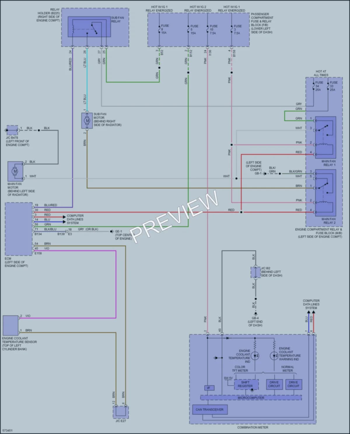 2018 Subaru Impreza Cooling Fan wiring diagram preview