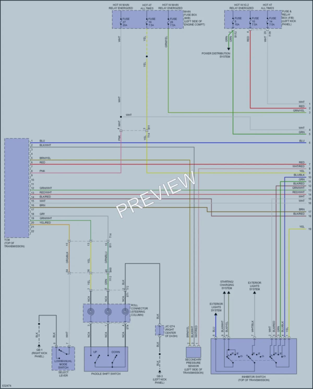 2018 Subaru Legacy Transmission wiring diagram preview