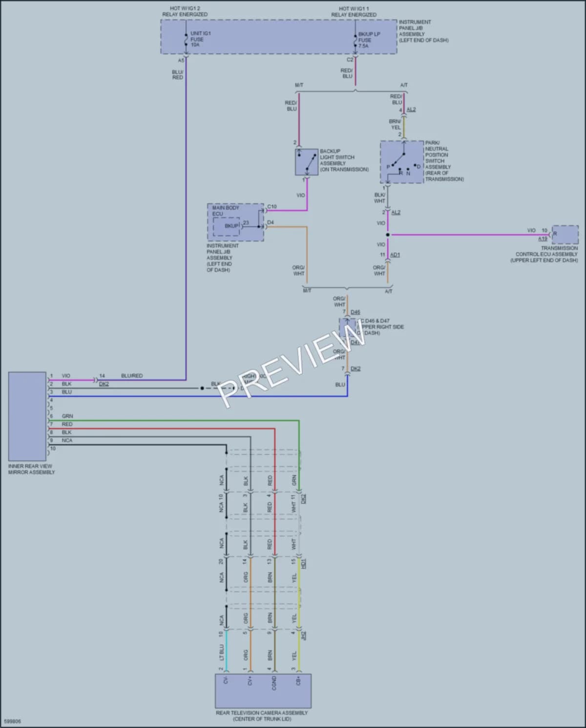 2018 Toyota 86 Navigation wiring diagram preview