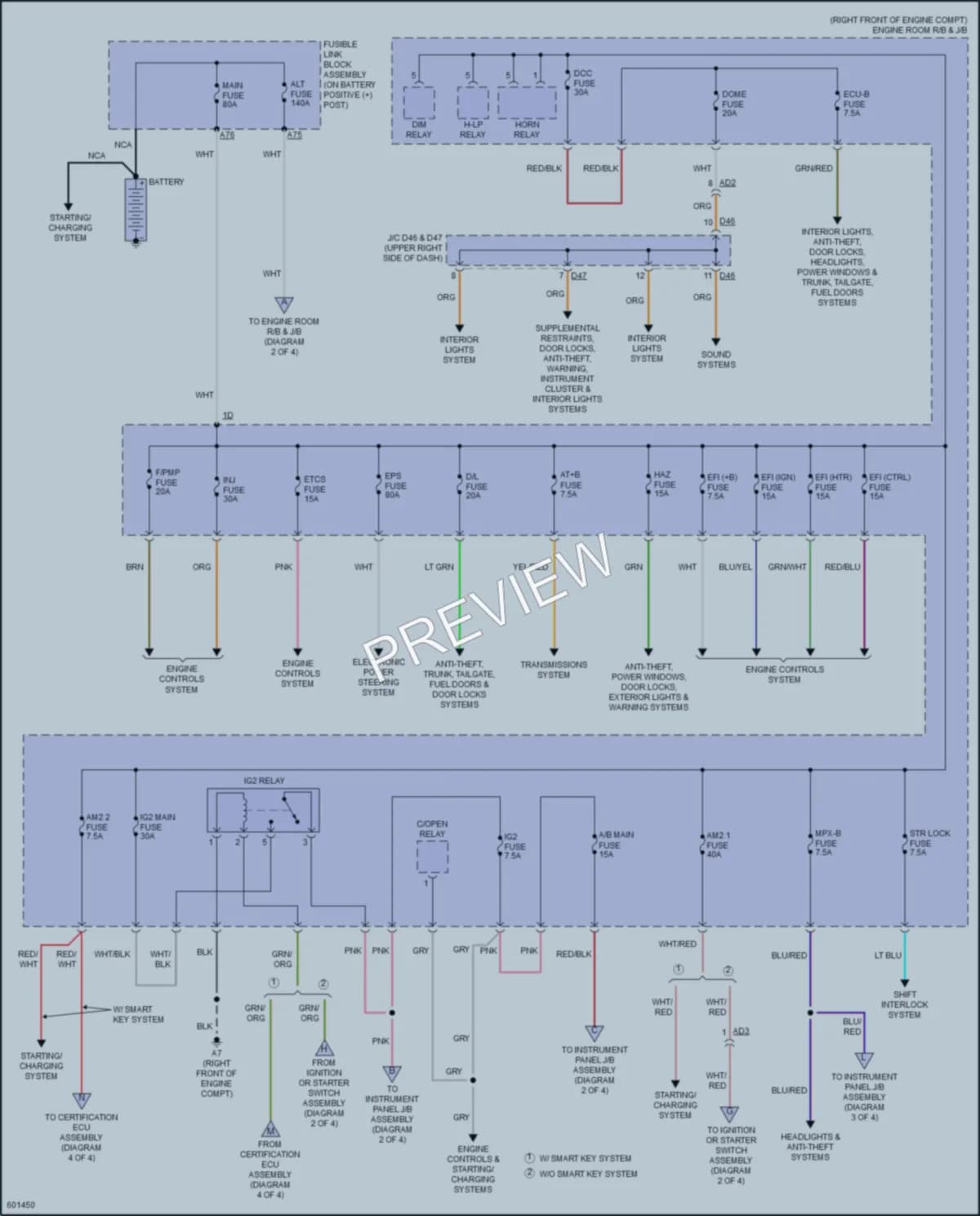 2018 Toyota 86 Power Distribution wiring diagram preview