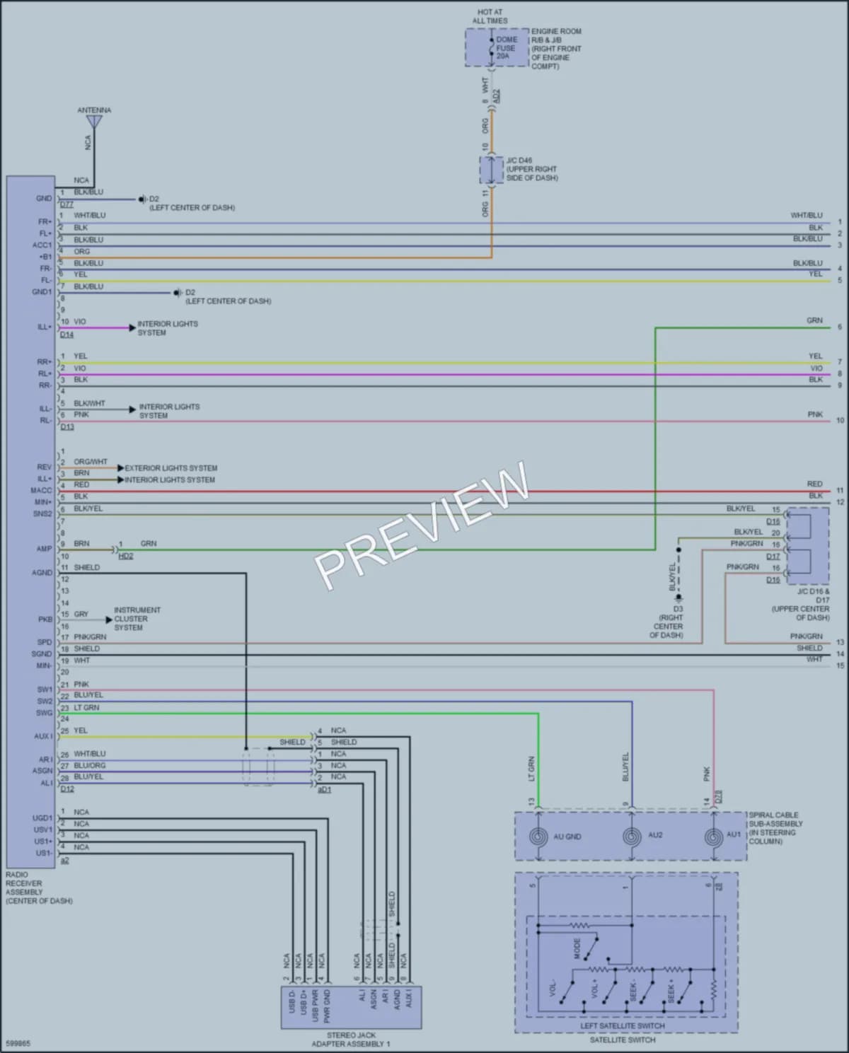 2018 Toyota 86 Radio wiring diagram preview