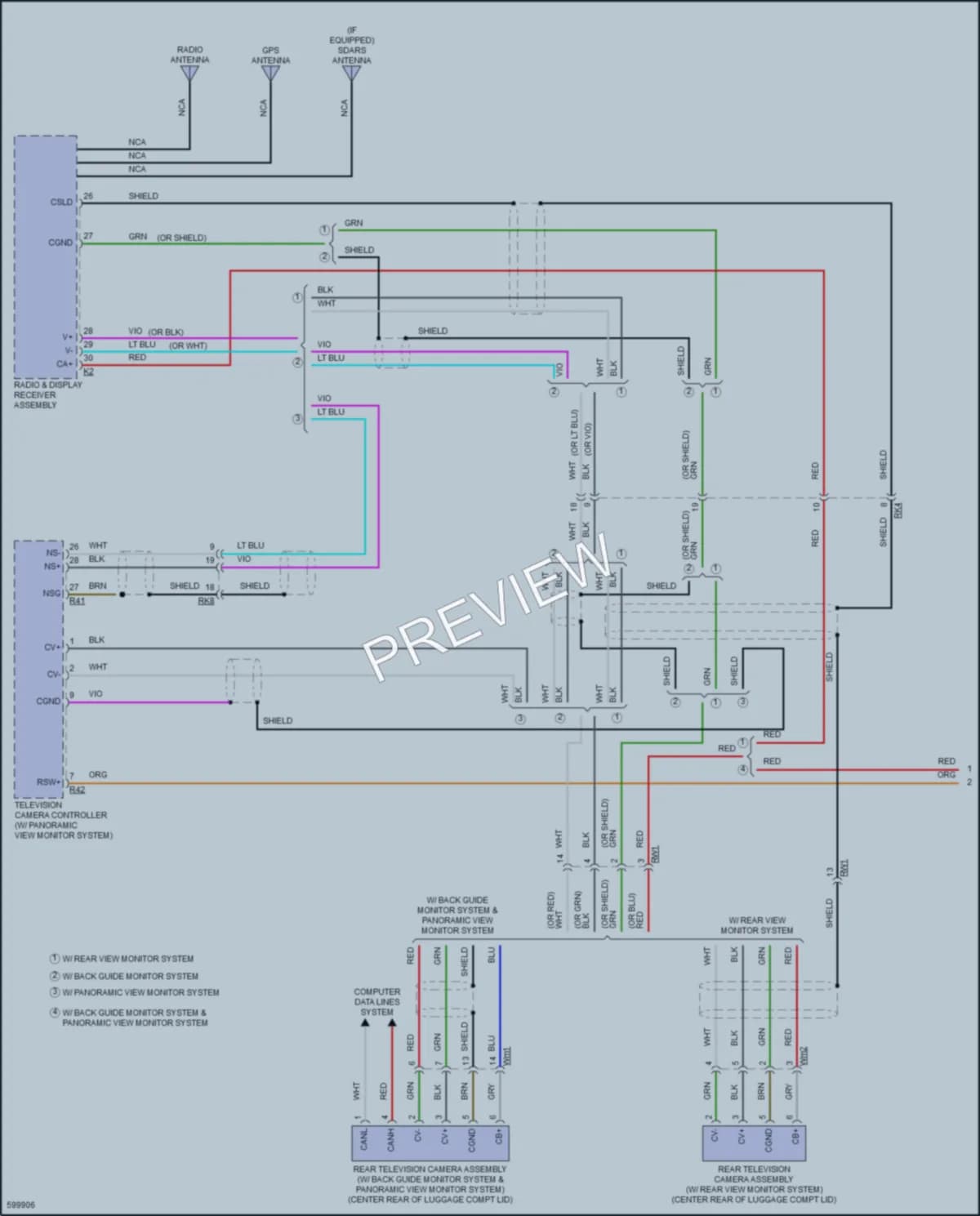 2018 Toyota Camry Radio wiring diagram preview