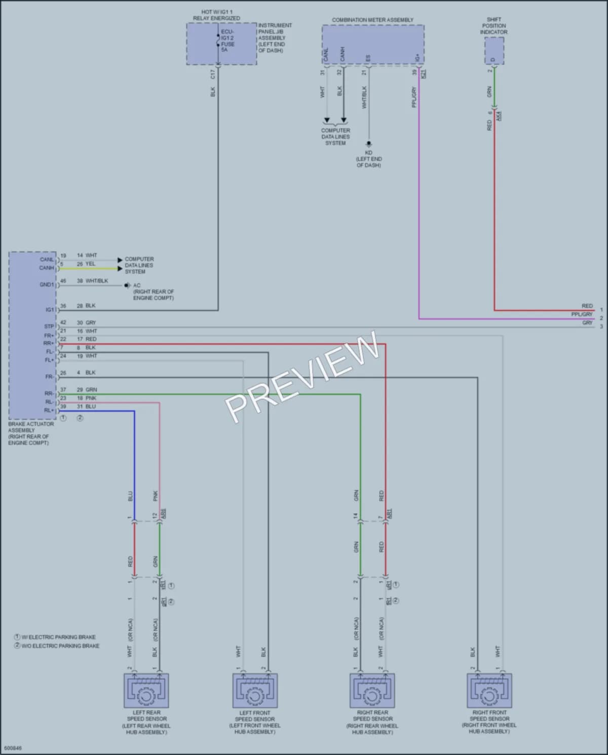 2018 Toyota CamryHybrid Cruise Control wiring diagram preview