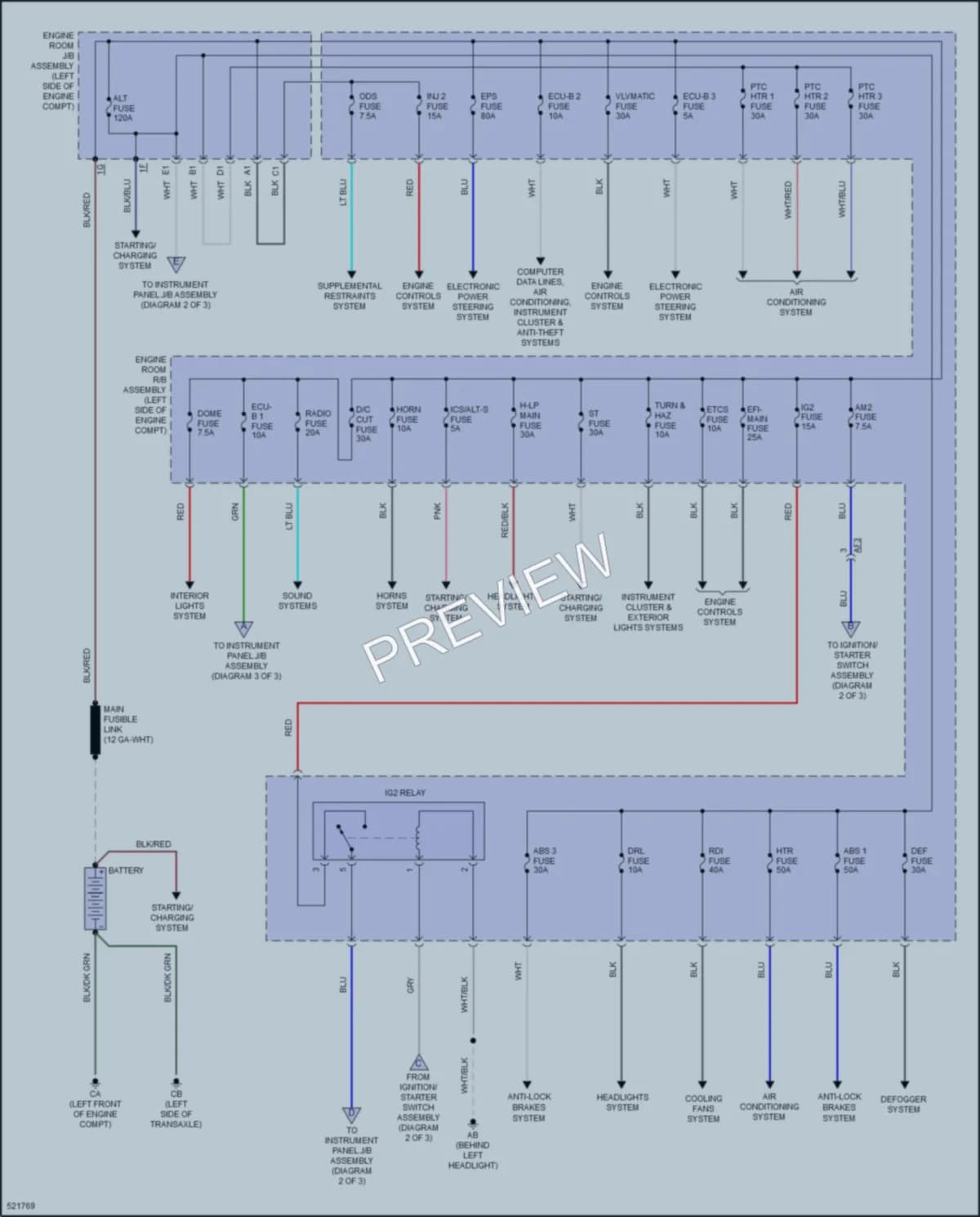 2018 Toyota CorollaiM Power Distribution wiring diagram preview