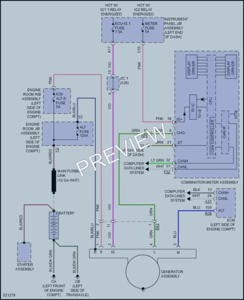 2018 Toyota CorollaiM Starting Charging wiring diagram preview