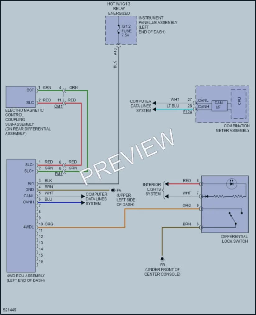 2018 Toyota HighlanderHybrid Transmission wiring diagram preview