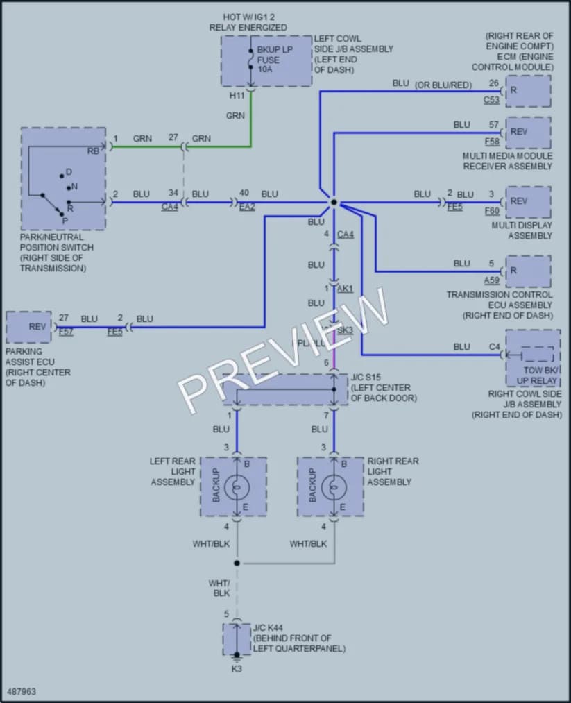2018 Toyota LandCruiser Exterior Lights wiring diagram preview
