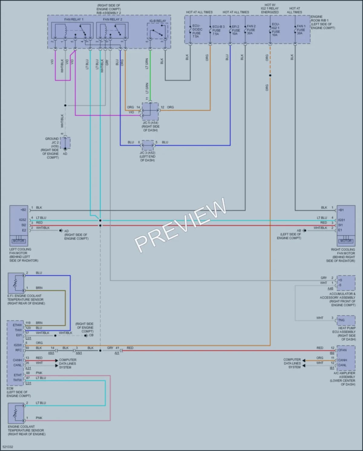 2018 Toyota PriusPrime Cooling Fan wiring diagram preview