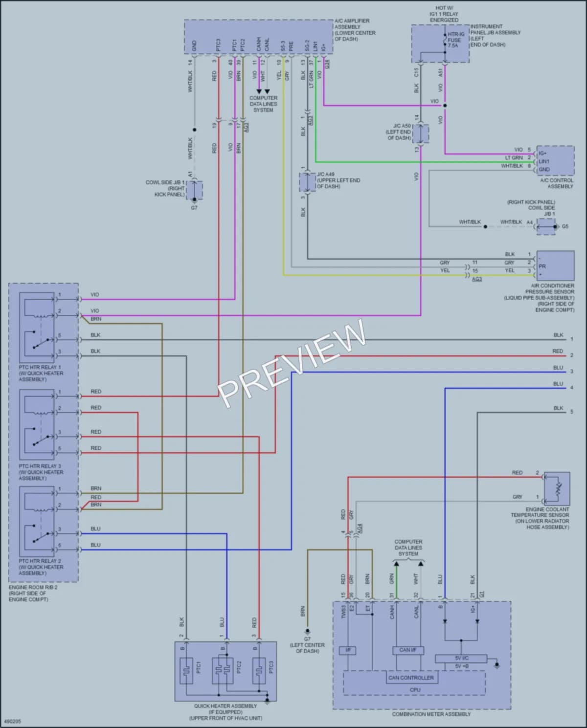 2018 Toyota Priusc Cooling Fan wiring diagram preview