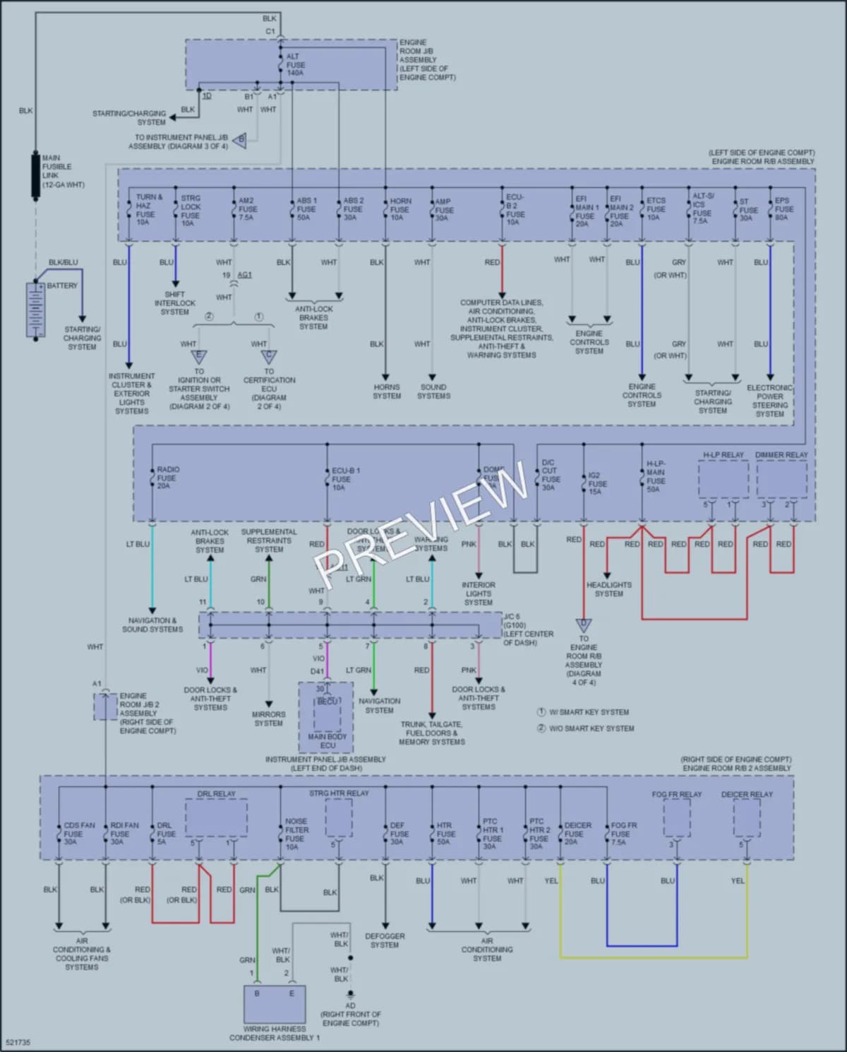 2018 Toyota RAV4 Power Distribution wiring diagram preview