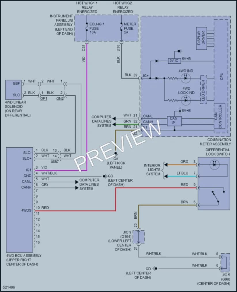 2018 Toyota RAV4Hybrid Transmission wiring diagram preview