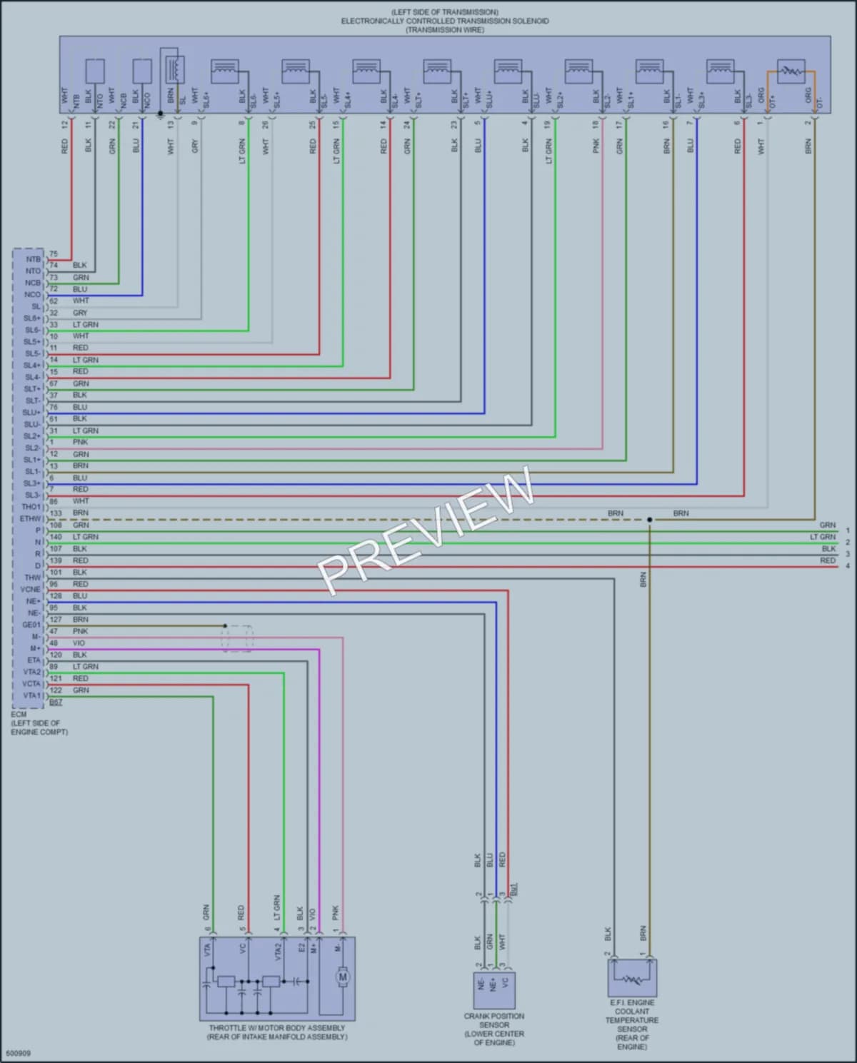 2018 Toyota Sienna Transmission wiring diagram preview