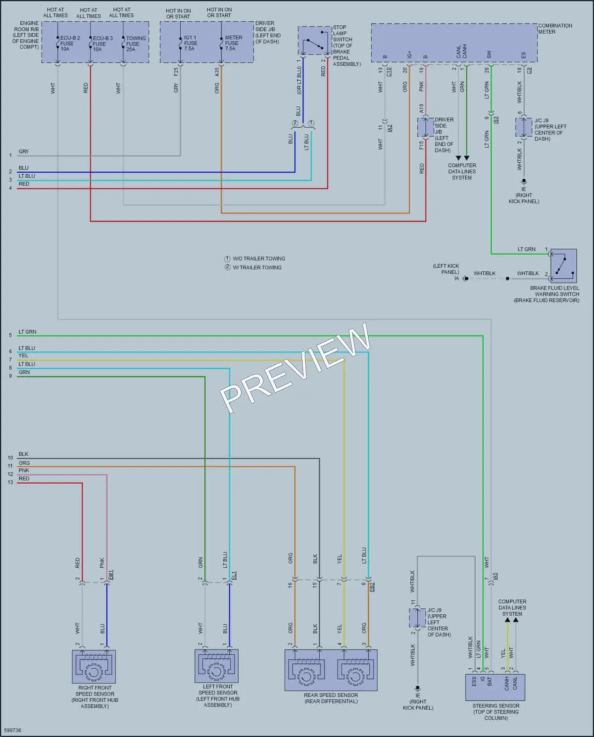 2018 Toyota Tacoma Anti Lock Brakes wiring diagram preview