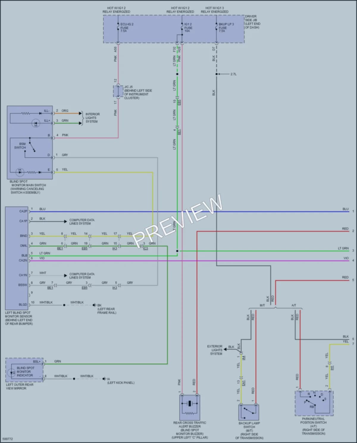 2018 Toyota Tacoma Navigation wiring diagram preview