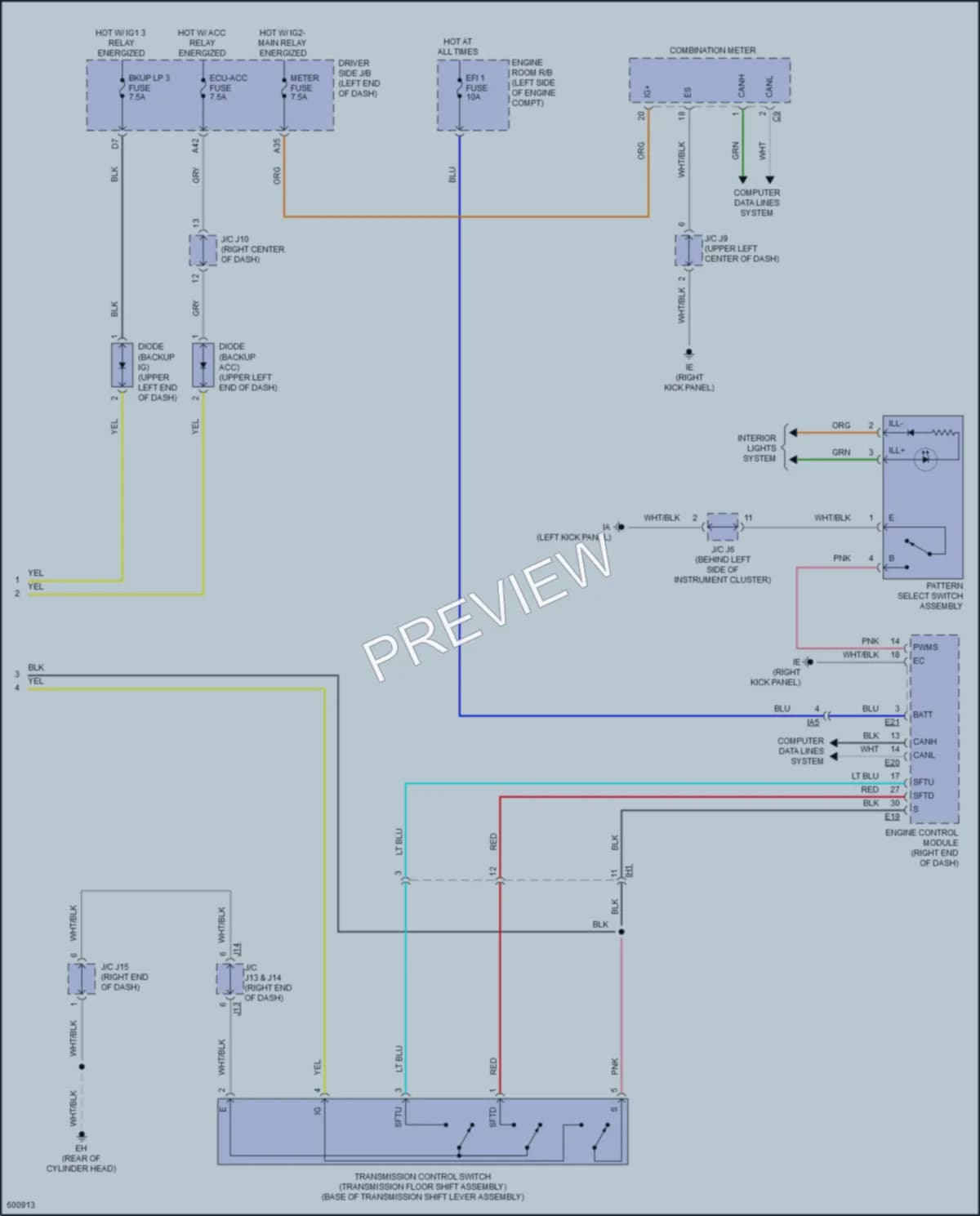 2018 Toyota Tacoma Transmission wiring diagram preview