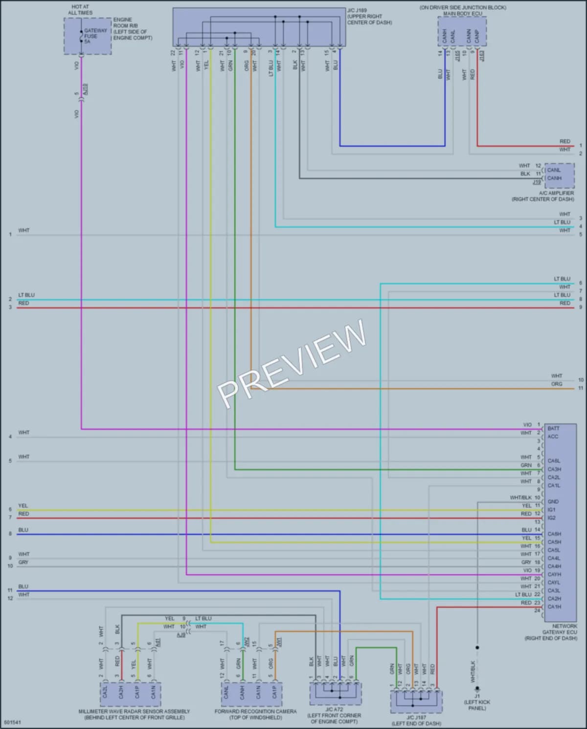2018 Toyota Tundra Computer Data Lines wiring diagram preview