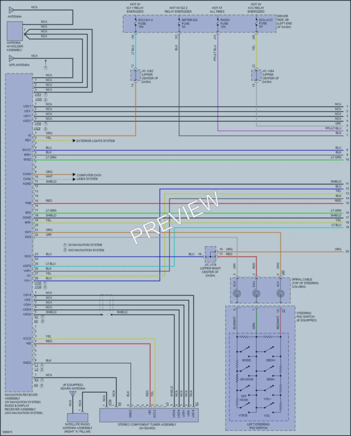 2018 Toyota Tundra Radio wiring diagram preview