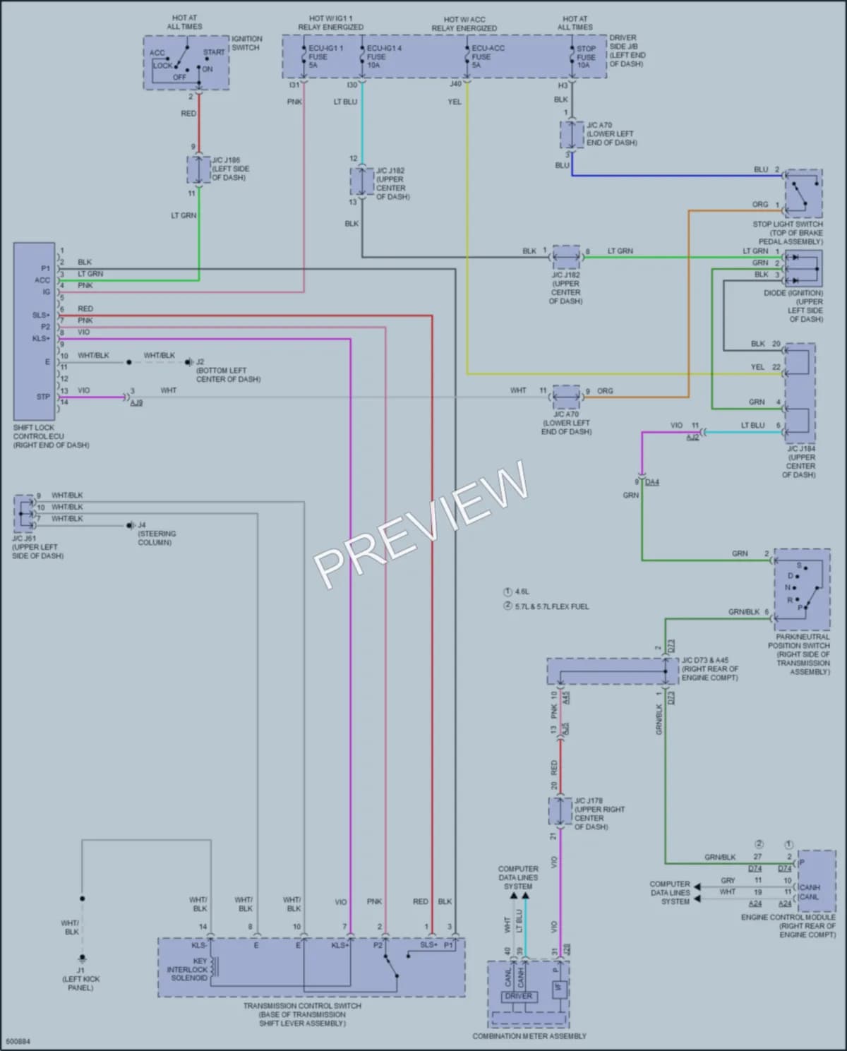 2018 Toyota Tundra Shift Interlock wiring diagram preview