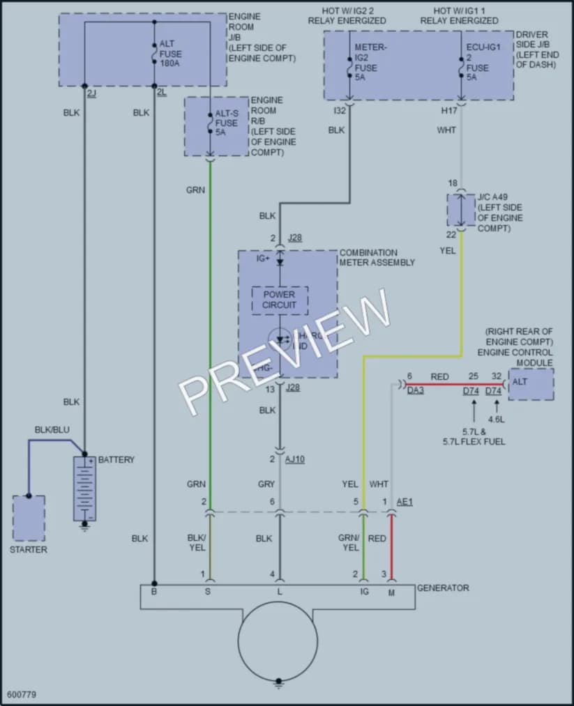 2018 Toyota Tundra Starting Charging wiring diagram preview