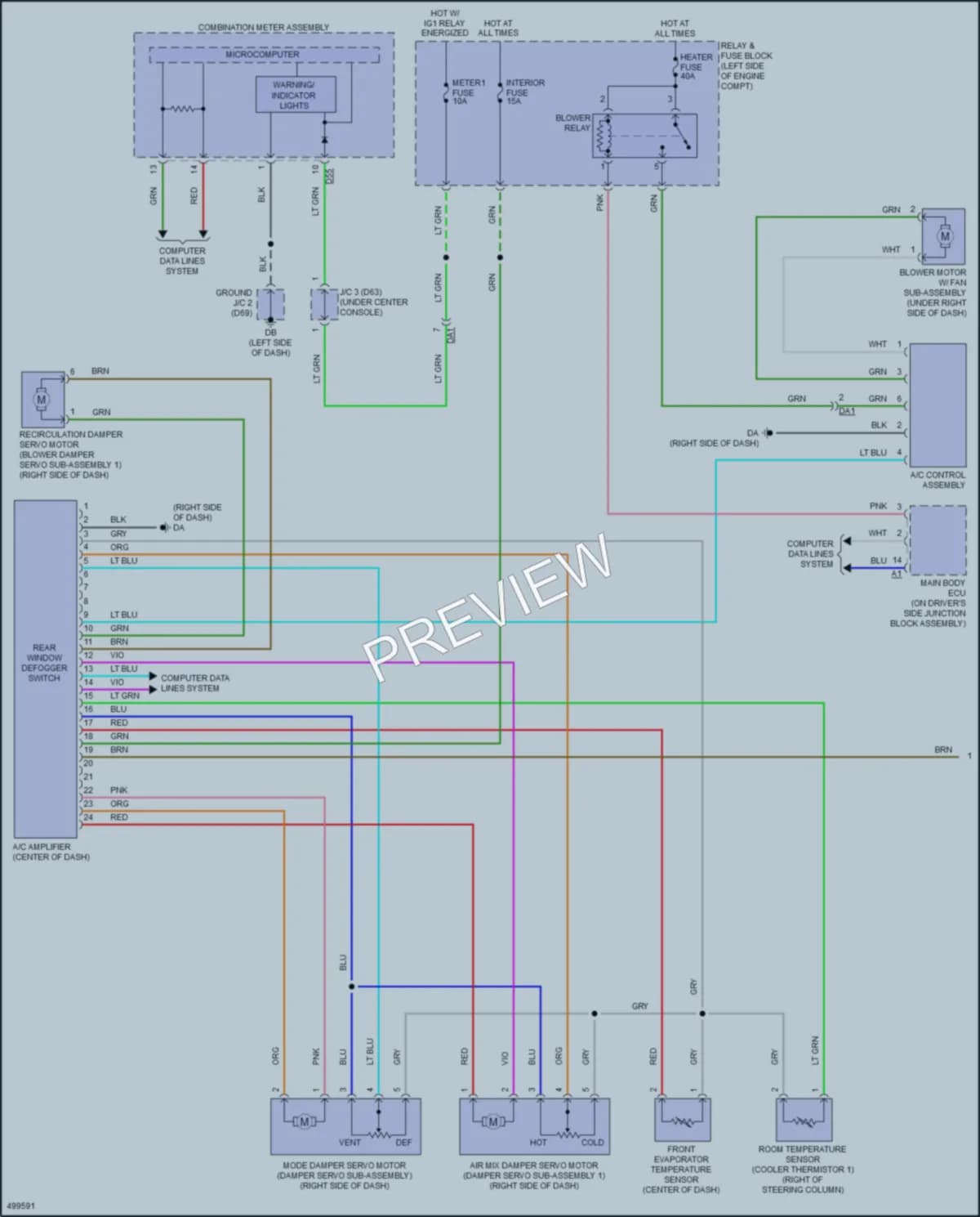 2018 Toyota YarisiA Air Conditioning wiring diagram preview