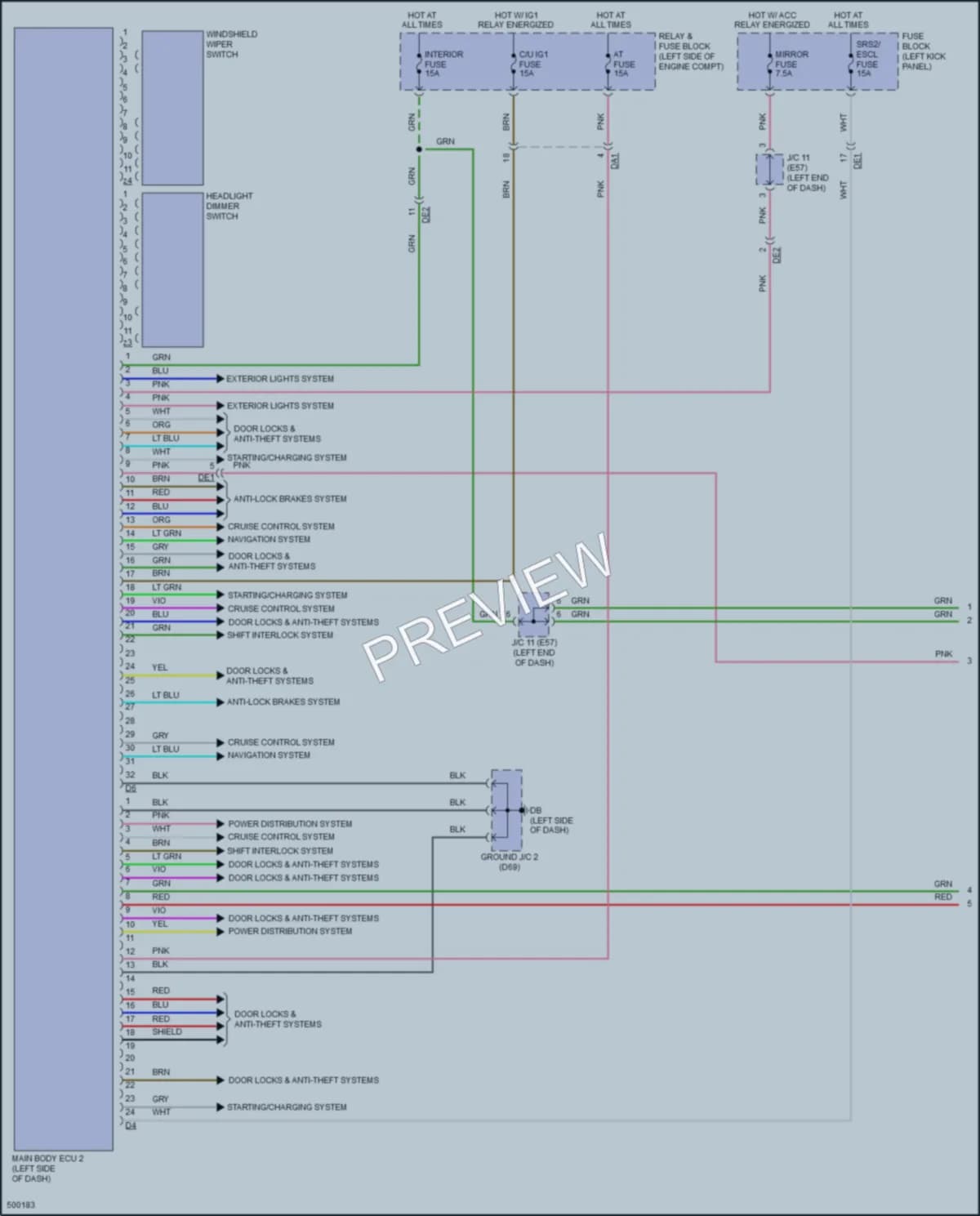 2018 Toyota YarisiA Body Control Modules wiring diagram preview