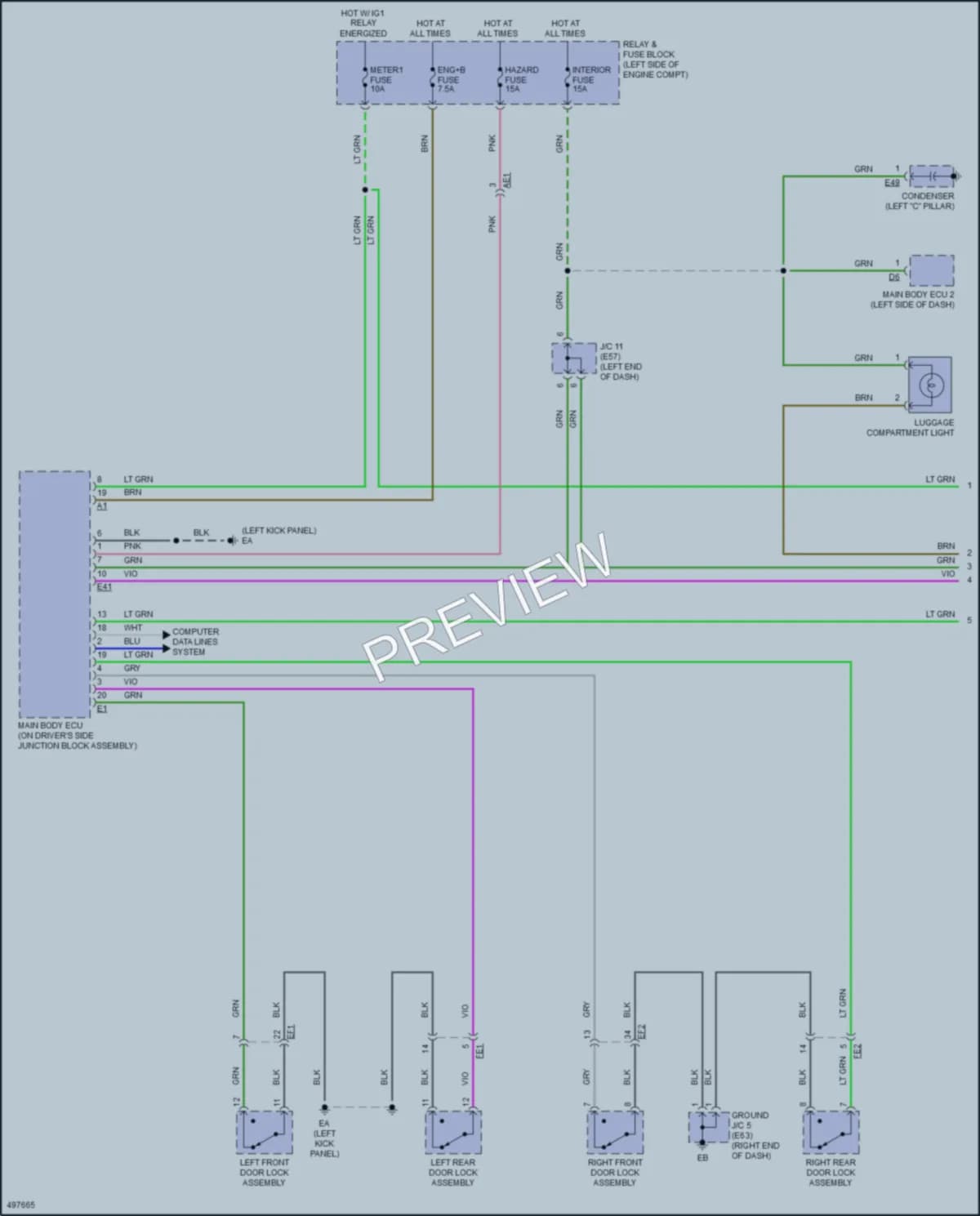 2018 Toyota YarisiA Interior Lights wiring diagram preview