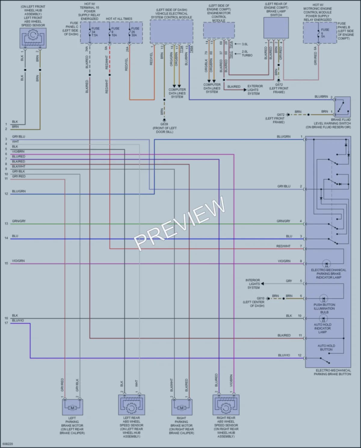 2018 Volkswagen Atlas Anti Lock Brakes wiring diagram preview