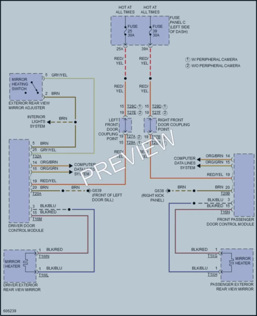 2018 Volkswagen Atlas Defoggers wiring diagram preview