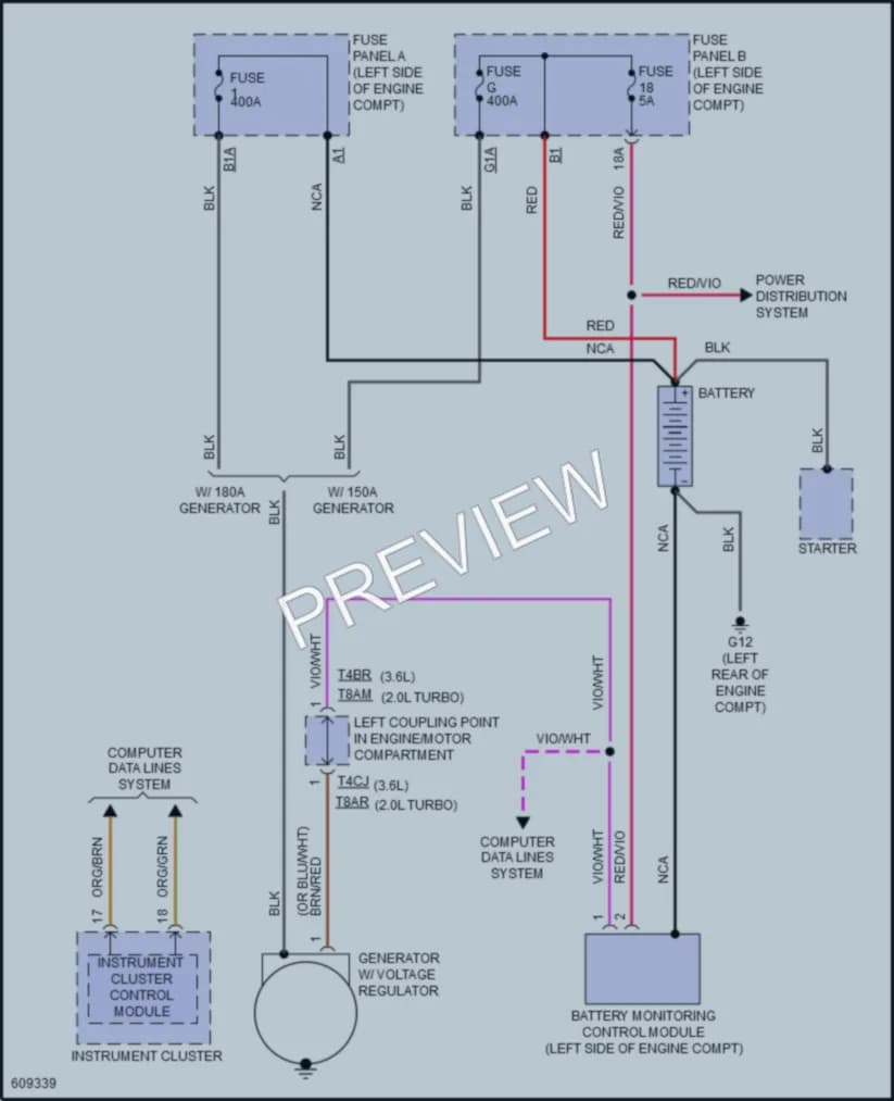 2018 Volkswagen Atlas Starting Charging wiring diagram preview