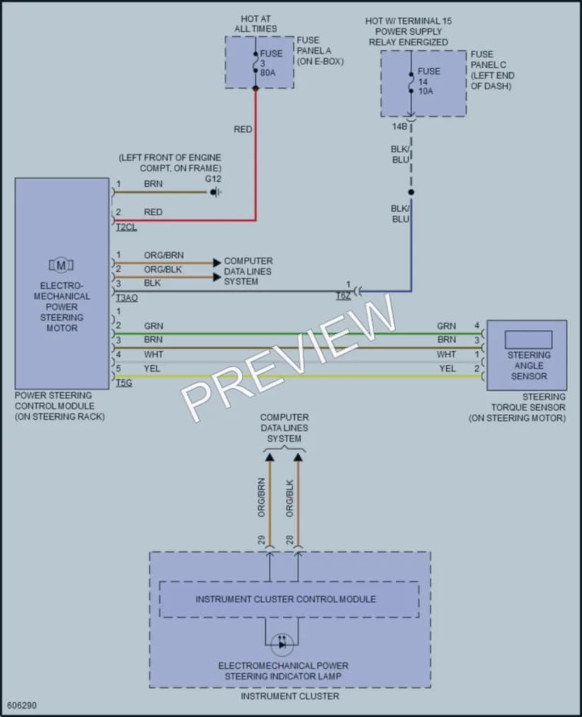 2018 Volkswagen Beetle Electronic Power Steering wiring diagram preview