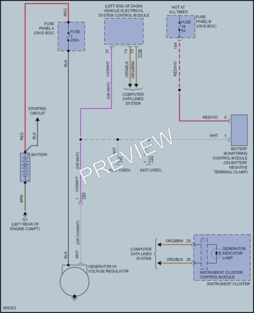 2018 Volkswagen Beetle Starting Charging wiring diagram preview