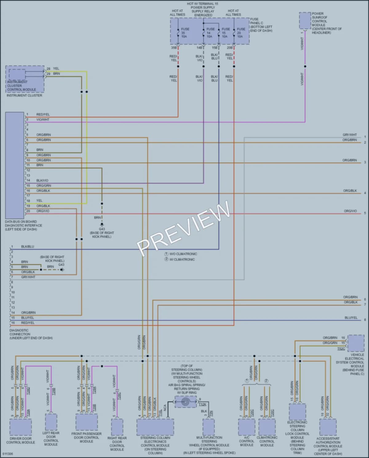 2018 Volkswagen GLI Computer Data Lines wiring diagram preview