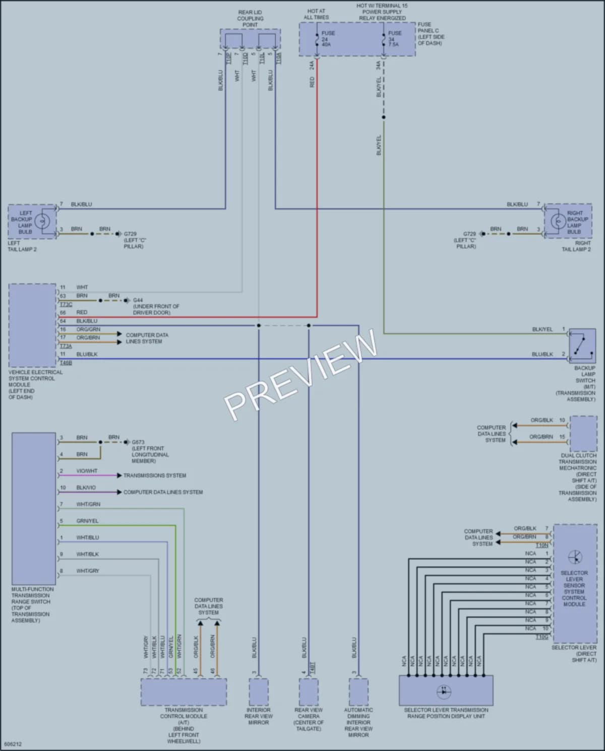 2018 Volkswagen GolfGTI Exterior Lights wiring diagram preview