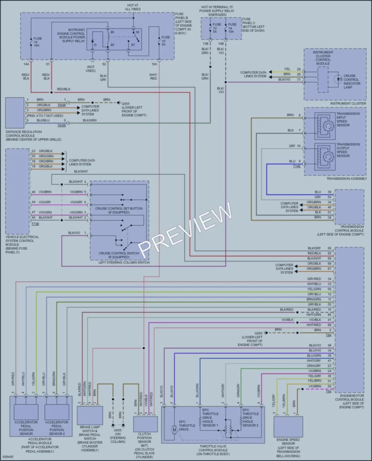 2018 Volkswagen Jetta Cruise Control wiring diagram preview