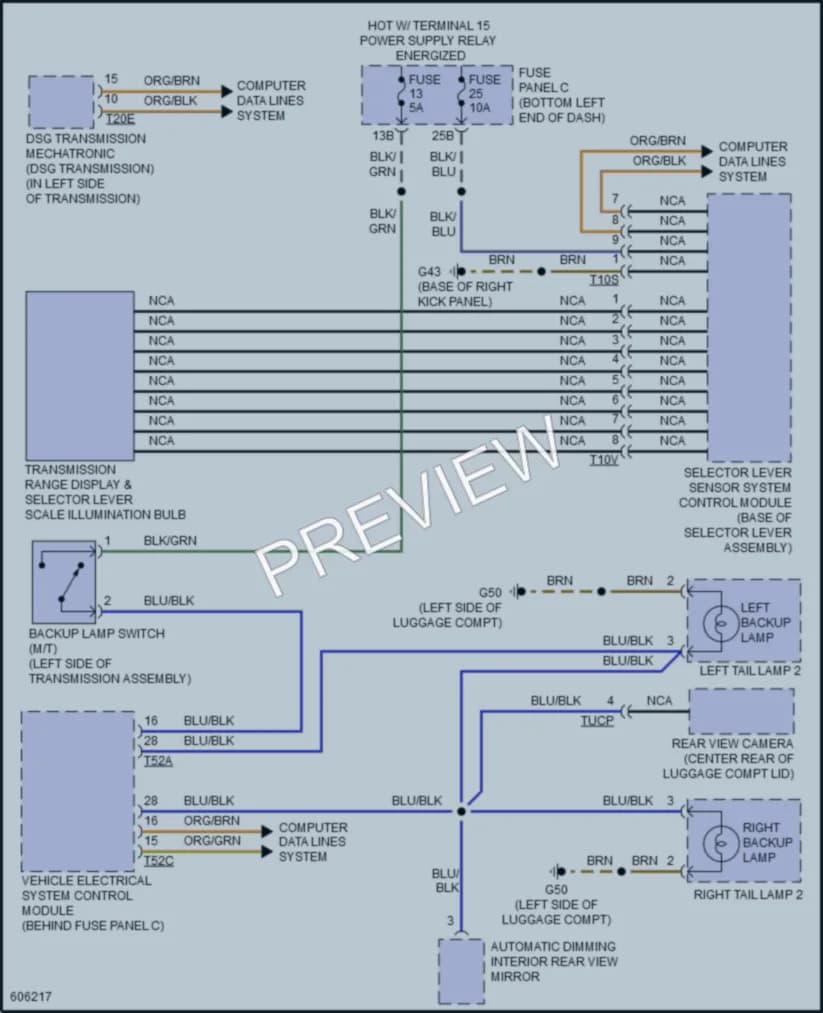 2018 Volkswagen Jetta Exterior Lights wiring diagram preview