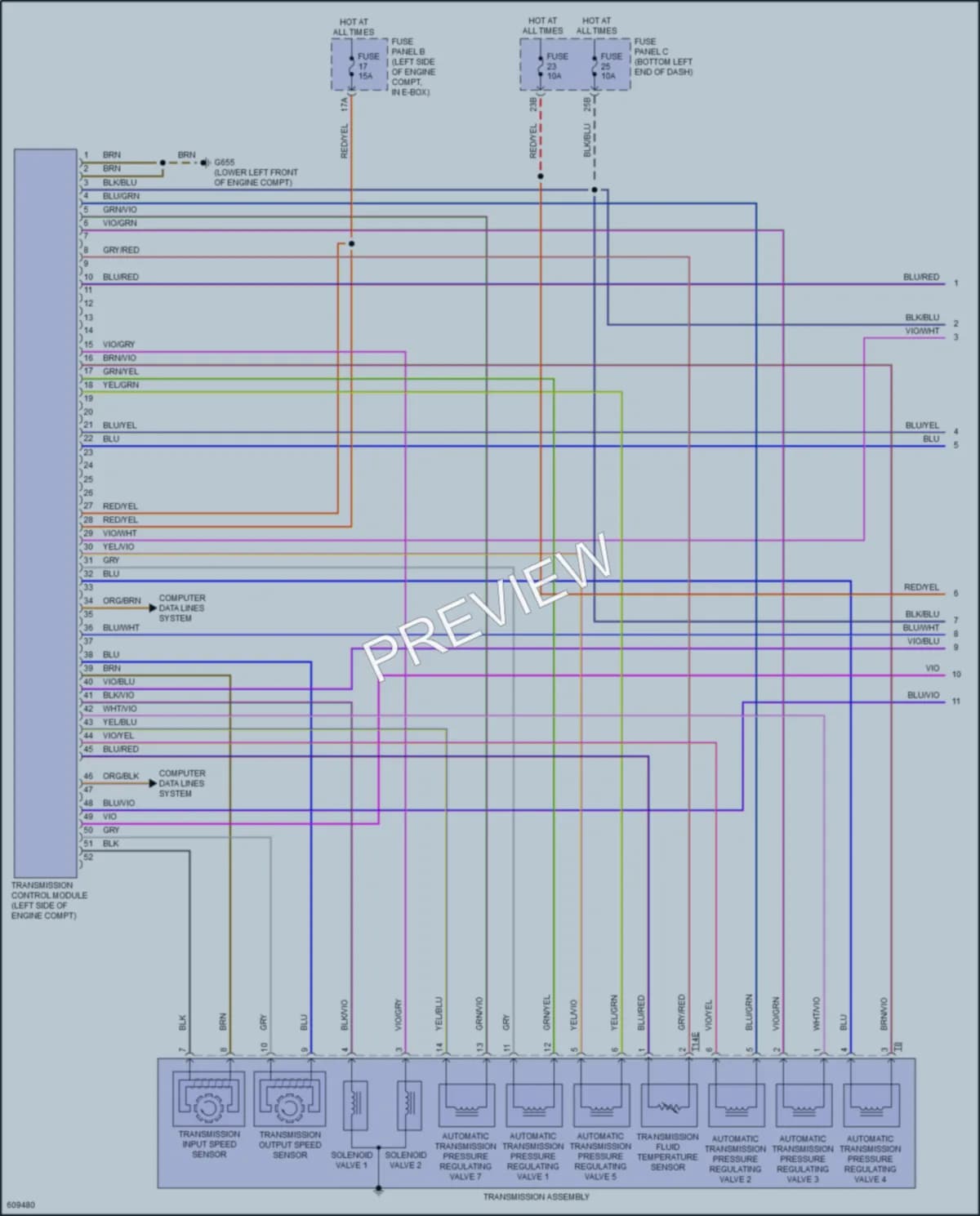 2018 Volkswagen Jetta Transmission wiring diagram preview