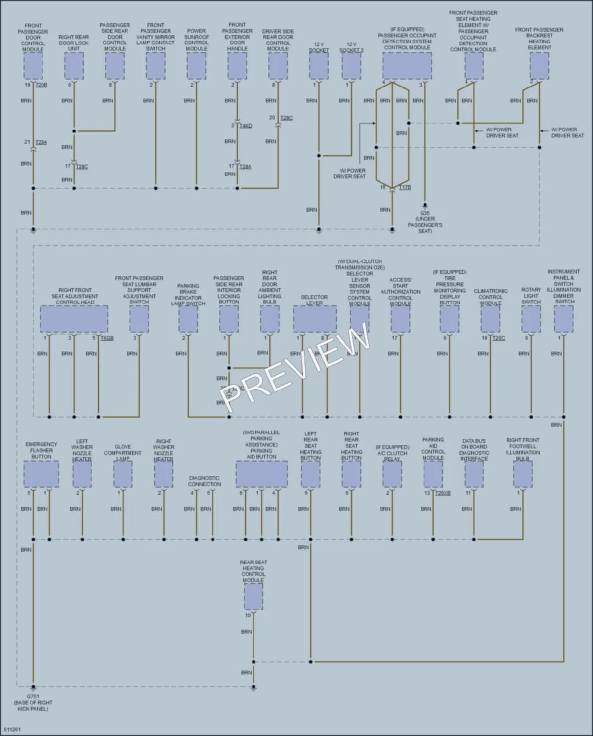 2018 Volkswagen Passat Ground Distribution wiring diagram preview