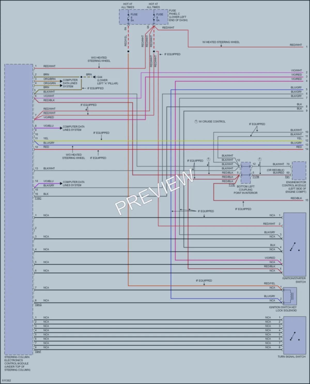 2018 Volkswagen Tiguan Body Control Modules wiring diagram preview